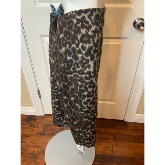 MB By Malene Birger Balenia Leopard Print Pencil Skirt, Sz 12 (US) 44 (F) $395 - Picture 4 of 8